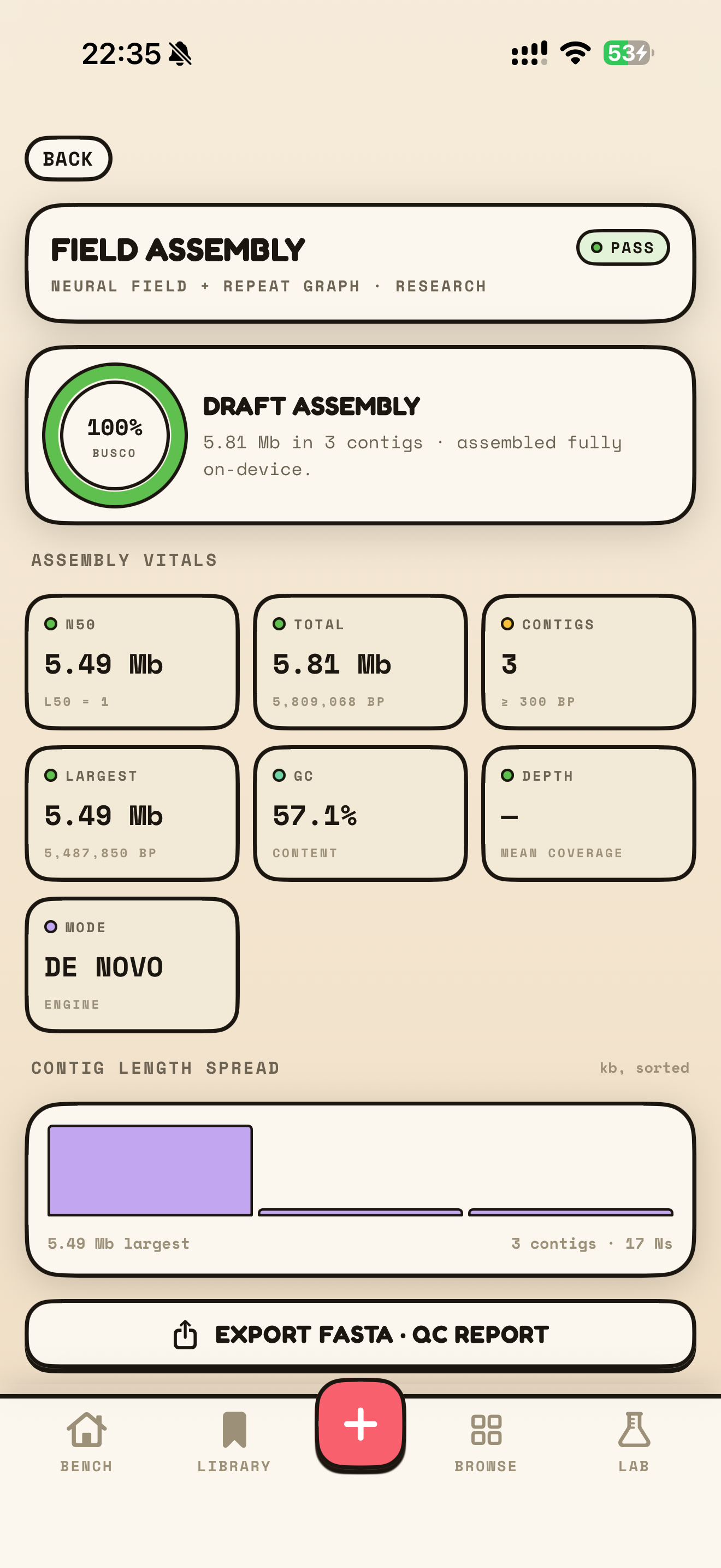 Genome browser